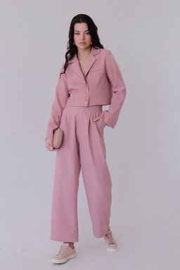 12339 Костюм брючный пудровый