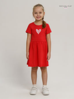 Платье Лето красный-лав - Sovalina фото 6