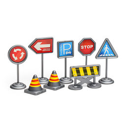 Набор дорожных знаков "Мой друг-светофор!" в коробке