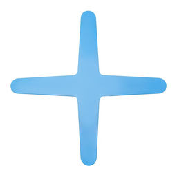 Бумеранг четырехлопастной, 30 х 30 см, моно, синий - Simaland фото 4