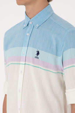 Erkek Mavi Uzun Kollu G_mlek Sepette S_rpriz _ndirim - U.s. polo assn фото 7