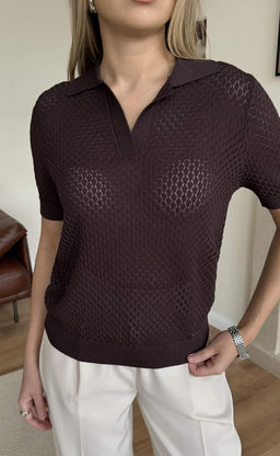 Поло жен F612-1582 coffee - Fine joyce фото 2