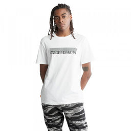 Мужская футболка Timberland SS Brand Carrier Linear Logo Tee Regular белая