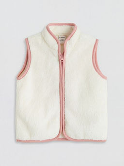 Dik Yaka K?z Bebek Pel?? Yelek