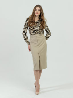 Юбка, прямого силуэта на подкладке