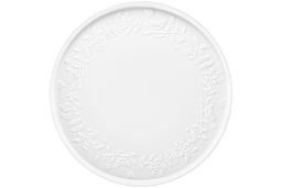 Блюдо на ножке 27,5*27,5*11,5 см "Птички на ветке" с бортиком, фарфор