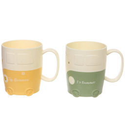 Цена за 2 шт. Кружка пластиковая 500мл "Машинка", микс цветов