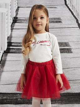 Bisiklet Yaka Atat?rk ?mza Bask?l? K?z Bebek Ti??rt