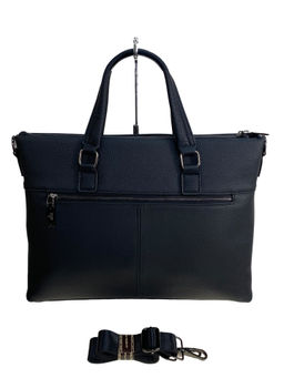 Сумка-портфель мужская из натуральной кожи, цвет чёрный - Greta фото 2