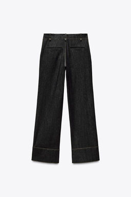 BOOTCUT PINTUCK TROUSERS - Zara фото 3