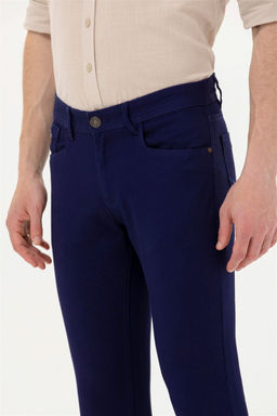 Мужские темно-синие брюки из плотной ткани - U.s. polo assn фото 6