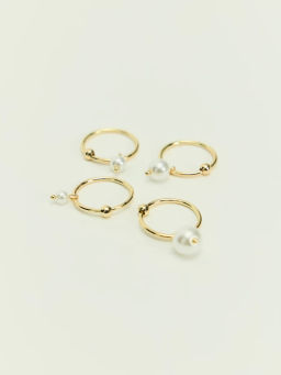 Набор колец с искусственным жемчугом ZR2605060324-6 / Zarina