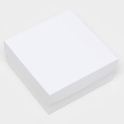 Цена за 5 шт. Коробка подарочная складная, упаковка, крышка - дно, белая, 12×12×5 см