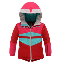 Куртка горнолыжная для девочки красного цвета 0334Kr
