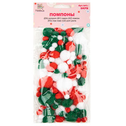 Hobbius SKPB Помпоны MIX 108 шт 01  фото 5