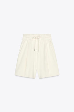 RUSTIC PLEATED BERMUDA SHORTS - Zara фото 5