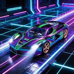 Машина "Голографик" р/у, 27 MHz, в коробке