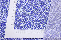 Вискоза с хлопком Ветерок на васильково-фиолетовом, ш.1.44м, хлопок-70%, вискоза-30%, 90гр/м.кв - Купава фото 3