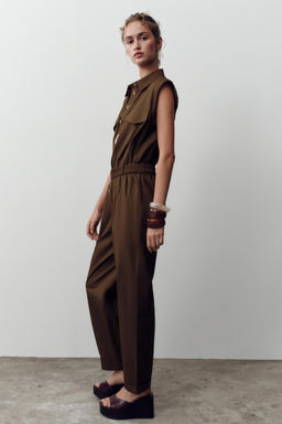 POPLIN JUMPSUIT - Zara фото 3