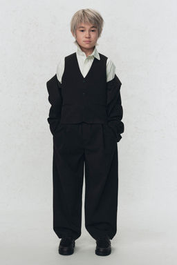 PANTAL?N TRAJE SOSHIOTSUKI x ZARA / Marr?n / Topo