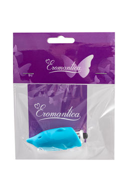 Минивибратор Eromantica Jolly, силикон, голубой, 7,5 см  фото 11