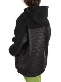 2821 BLACK Худи женское флисе - Фабричный китай фото 5