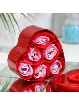 Мыльные розочки, трёхцветные, набор 6 шт., в коробке