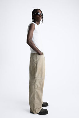 WIDE-LEG TROUSERS WITH POCKETS - Zara фото 9