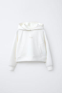 SLOGAN HOODIE WITH MODAL