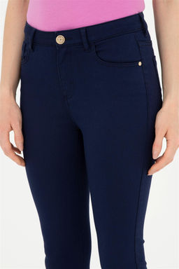 Женские темно-синие брюки из плотной ткани Неожиданная скидка в корзине - U.s. polo assn фото 6