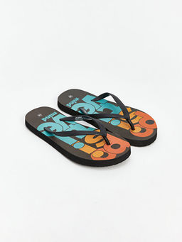 Bask?l? Erkek ?ocuk Plaj Terli?i