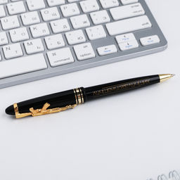 Ручка шариковая, синяя паста, пластик С 23 Февраля - Artfox фото 2