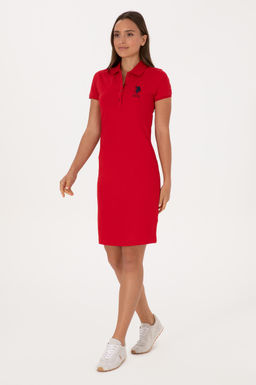 Kad_n K_rm_z_ _rme Elbise - U.s. polo assn фото 3