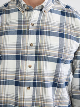 Regular Fit Ekose Erkek Gabardin G?mlek