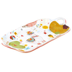 Счастливая Блюдо (шубница) фарфоровое 320х169х44мм, с ручками, подглазурная деколь (Китай) - Домашняя мода фото 2