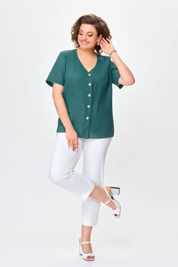 Блуза Swallow 743 изумруд