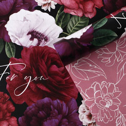 Цена за 10 шт. Бумага упаковочная глянцевая двухсторонняя For you, 70?100 см