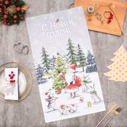 Полотенце Этель Подарки от дедушки 40х70см,100% хл,саржа 190гр/м2