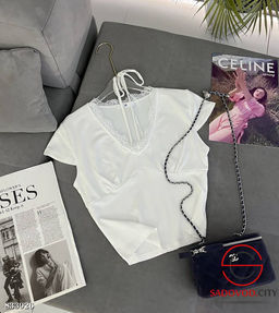 Футболка женская с гипюром