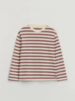 Базовый лонгслив из хлопка с принтом / Zarina