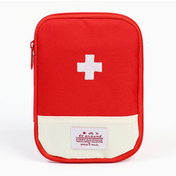 Косметичка-аптечка походная на молнии, с отделами, на подкладке, красная - Simaland фото 2