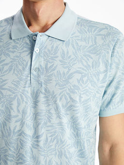 Polo Yaka K?sa Kollu Desenli Pike Erkek Ti??rt