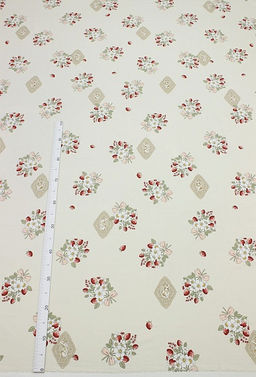 Сатин Лесной букетик цв.светлый персик, ш.2.35м, хлопок-100%, 110гр/м.кв - Купава фото 2