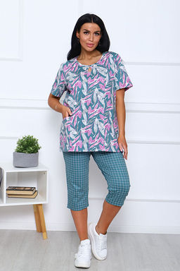 Костюм с бриджами (00990, зеленый) - Плиона фото 3