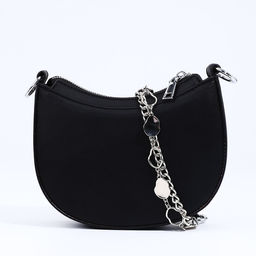 Сумка-багет на молнии, цвет чёрный - Simaland фото 4