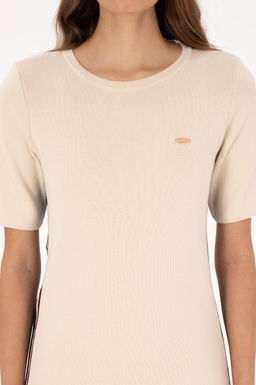 Kad_n Krem Triko Elbise - U.s. polo assn фото 5