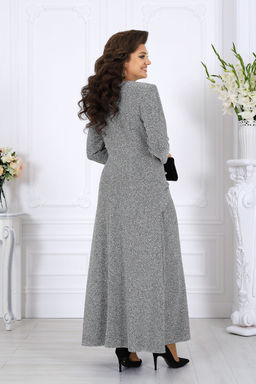 Платье Ninele 6077 серебро  фото 4