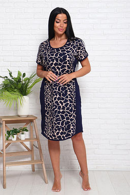 Туника с карманами (00999, синий)