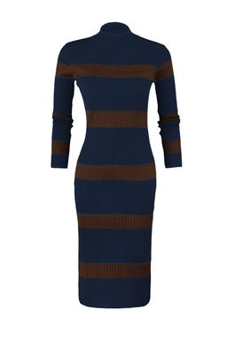 TRENDYOLMILLA Lacivert Midi Triko Cizgili Elbise TWOAW23EL00226 фото 13