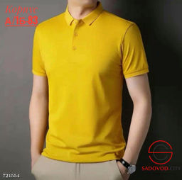 Мужская однотонная футболка-поло